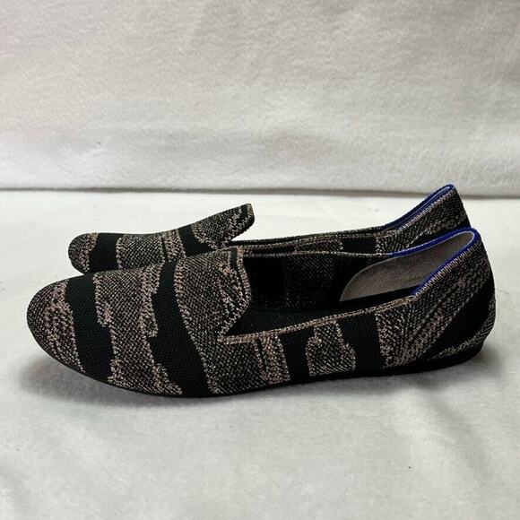 Rothy’s The Loafer Womens 7.5 Golden Shim Almond Toe Slip On Flats Shoes Textile - Picture 2 of 9